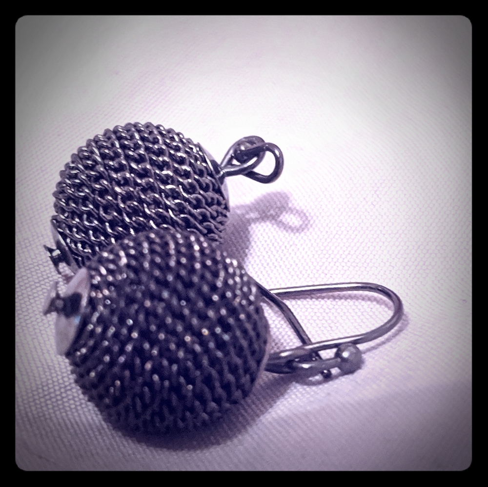 Black Matted Earrings